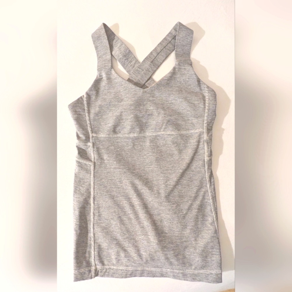 Lululemon Striped Athletic Tank Top